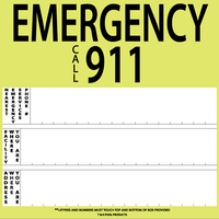 Safety Signs TKES-CL 911 EMERGENCY SIGN